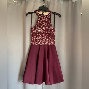 Burgundy Formal Dress